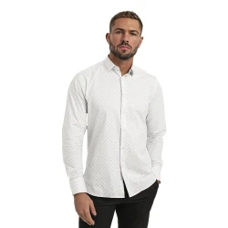 Vīriešu balts polka dot krekls Royal