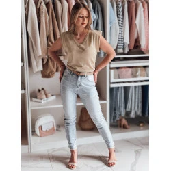 Sieviešu brūna blūze SELFINA