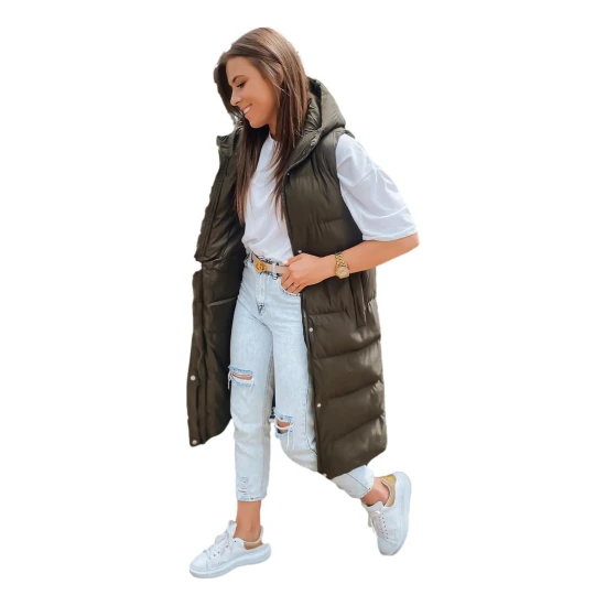 Zaļa sieviešu jaka ar kapuci Luves TY3032