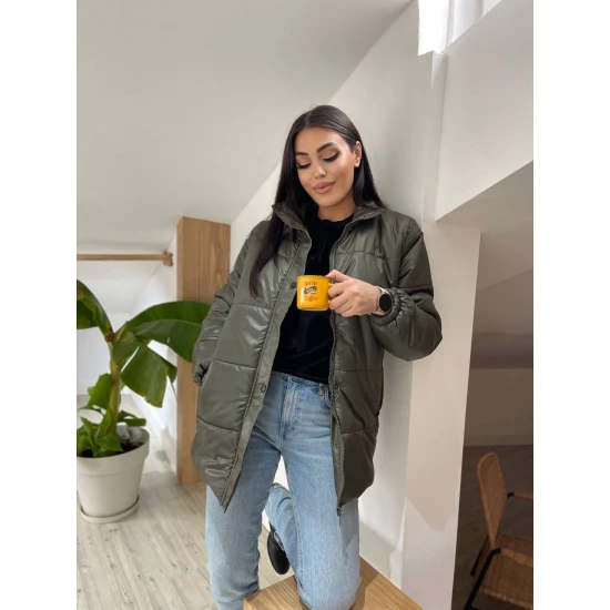 Stilīga sieviešu haki žakete Gebor