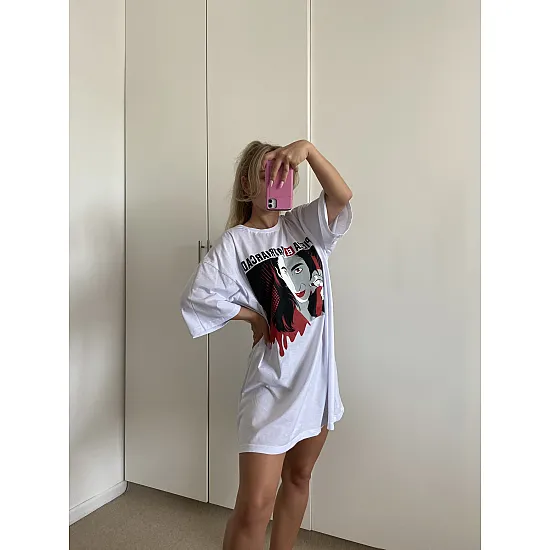 Sieviešu lielizmēra balts T-krekls Nairobi PK4442 Premium