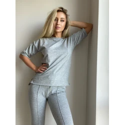 Pelēks sieviešu sporta komplekts Clara