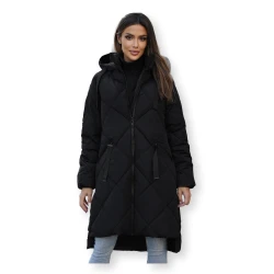 Garā melnā ziemas jaka Steper