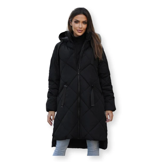 Garā melnā ziemas jaka Steper