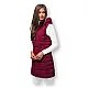 Sieviešu bordo krāsas stepēta veste Dona JS/16M9096/06Z