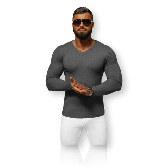 Tumši pelēks vīriešu džemperis Gozil NB/MMB601/3