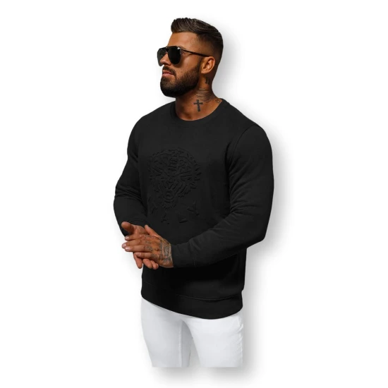 Vīriešu melns džemperis Itālija