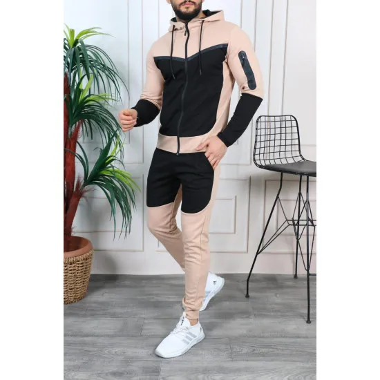 Vīriešu sporta kostīms melns - brūns Rener PK3006 Premium