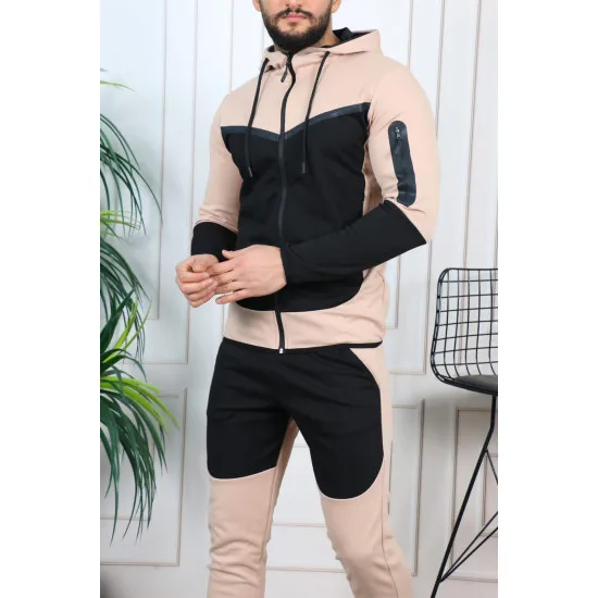 Vīriešu sporta kostīms melns - brūns Rener PK3006 Premium