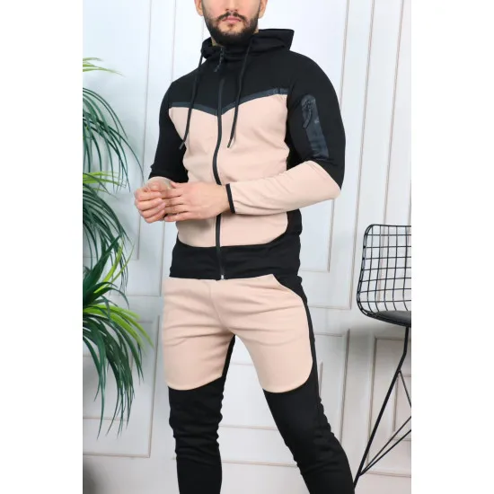 Vīriešu treniņtērps brūns - melns Rener PK3006 Premium