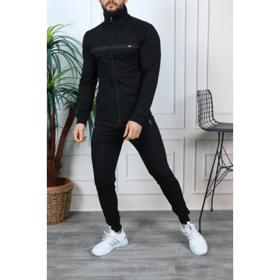 Vīriešu treniņtērps melns Orest PK3004 Premium