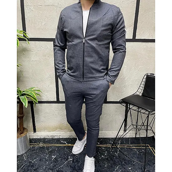 Mens blue fine fabric set Hani PK7525 Premium