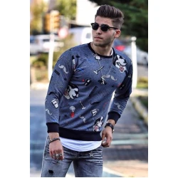 Zils vīriešu džemperis Barber