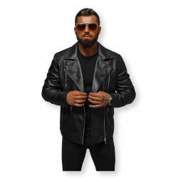 Eko ādas jaka Barber