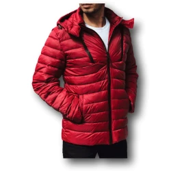 Vīriešu stepēta jaka sarkana Eter