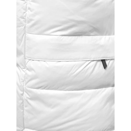 Balta vīriešu stepēta ziemas jaka Poker JS/31M5008