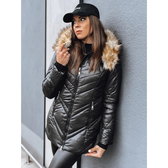 Melna sieviešu ziemas jaka Solar TY4007