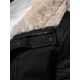 Vīriešu melna ziemas jaka ar kažokādu Eget JS/22M316/392