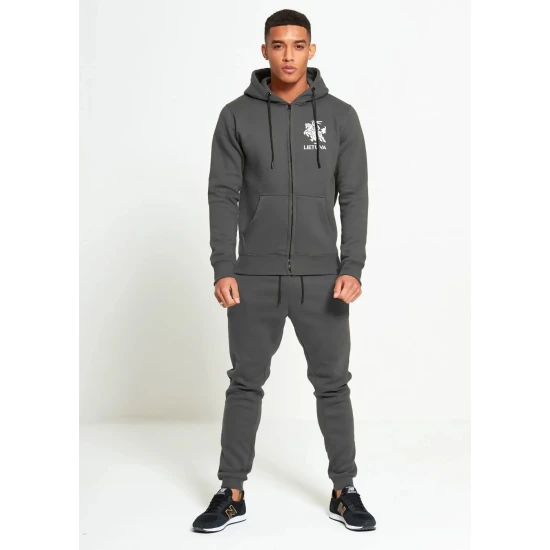 Vīriešu pelēks komplekts ar rāvējslēdzēju Lietuva PK3034 Premium