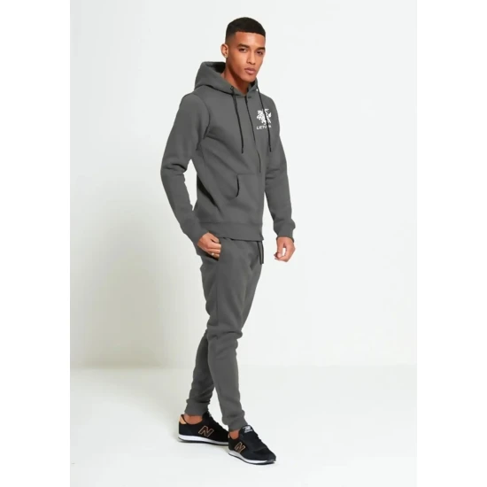 Vīriešu pelēks komplekts ar rāvējslēdzēju Lietuva PK3034 Premium