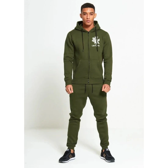 Vīriešu zaļš komplekts ar rāvējslēdzēju Lietuva PK3033 Premium