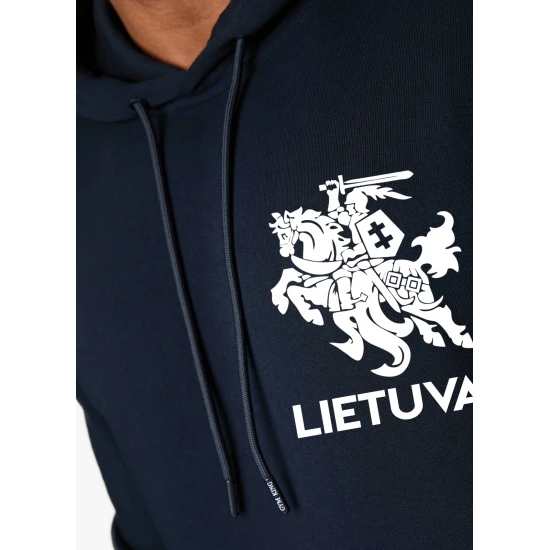 Vīriešu zils komplekts ar kapuci Lietuva PK3033 Premium