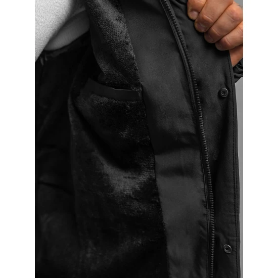 Vīriešu melna stepēta jaka Storm JS/31M5011