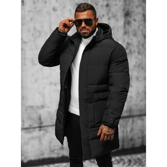 Vīriešu melna stepēta jaka Storm JS/31M5011