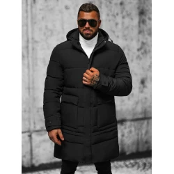 Vīriešu melna stepēta jaka Storm