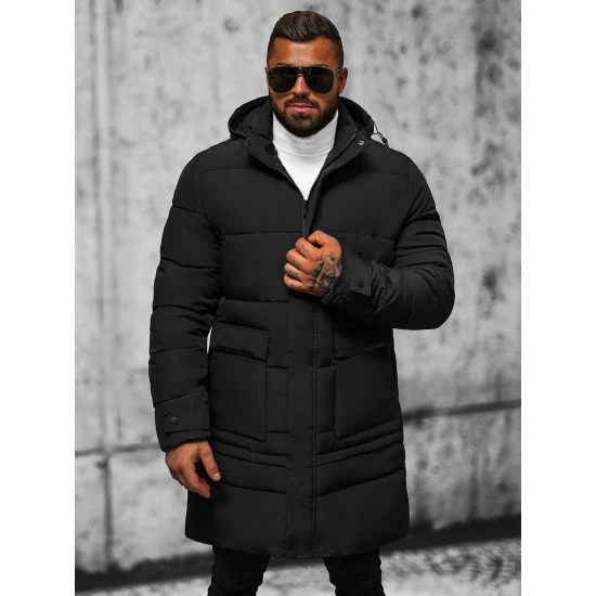 Vīriešu melna stepēta jaka Storm JS/31M5011