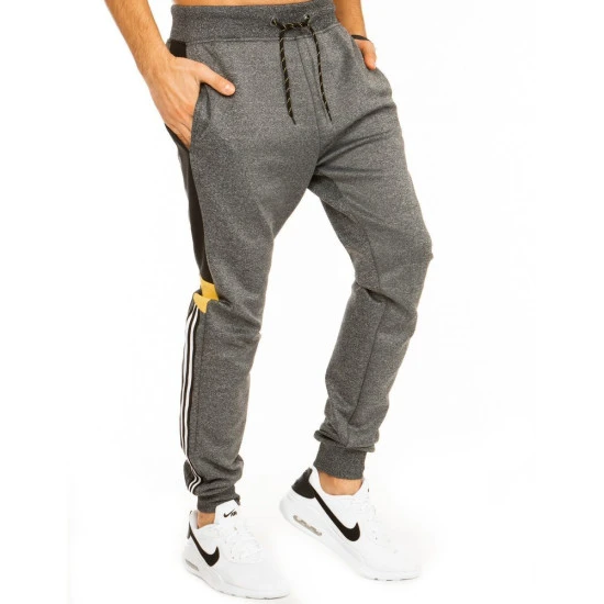 Vīriešu tumši pelēkas bikses Run Bikses