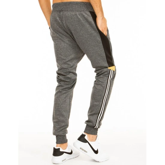 Vīriešu tumši pelēkas bikses Run Bikses