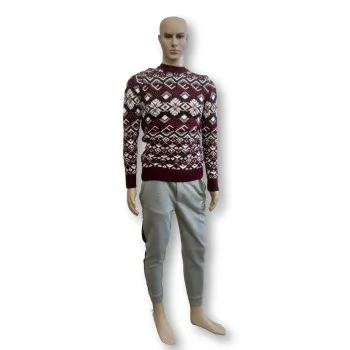 Vīriešu bordo džemperis Flake