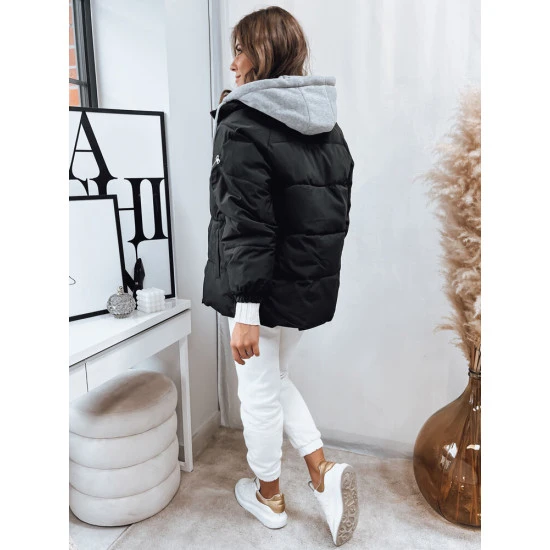 Sieviešu melna ziemas jaka Space TY4070