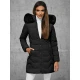 Sieviešu melna ziemas jaka Tamira