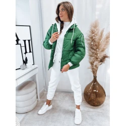 Sieviešu zaļa ziemas jaka Space