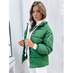 Sieviešu zaļa ziemas jaka Space