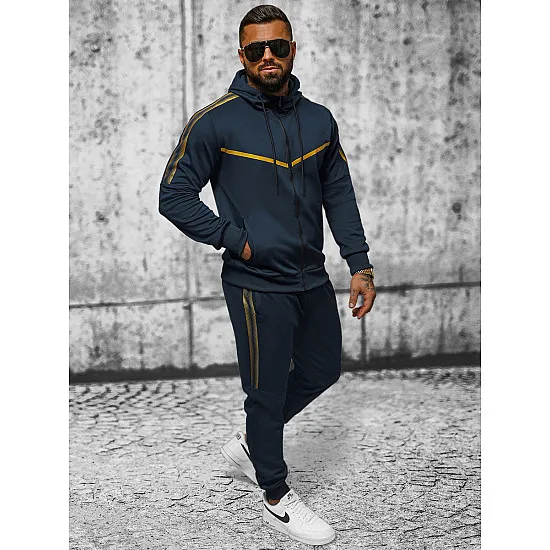 Ciemnoniebieski zestaw sportowy Ronex JS/C8117
