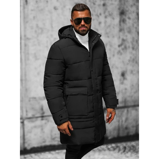 Vīriešu melna stepēta jaka Storm JS/31M5011