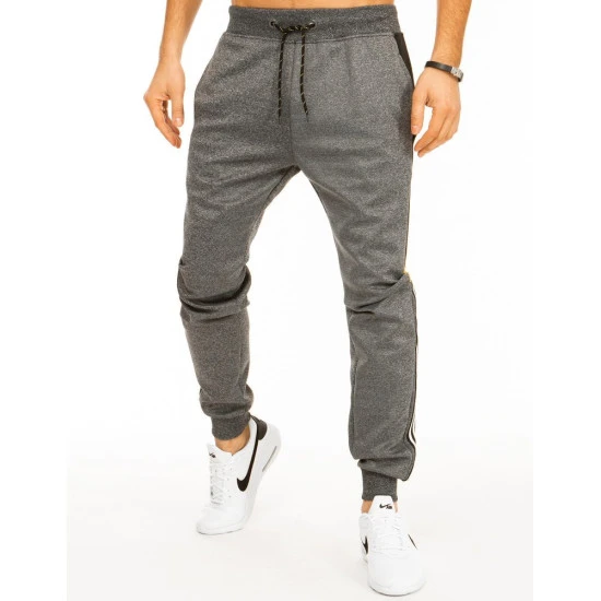 Vīriešu tumši pelēkas bikses Run Bikses