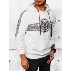 Vīriešu džemperis ar kapuci ar Slik apdruku