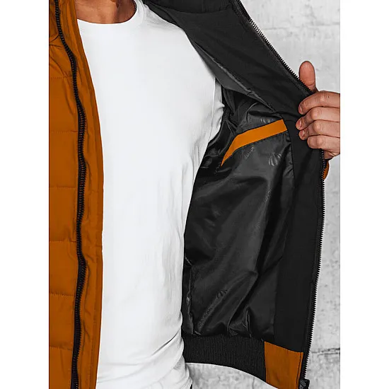 Men's black quilted jacket Romel TX4650