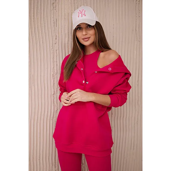 Three Piece Women's Bright Pink Set Sitin 24351