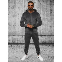 Pelēks vīriešu velūra komplekts Stils