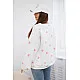 Women's white jumper with hearts Heart 27754