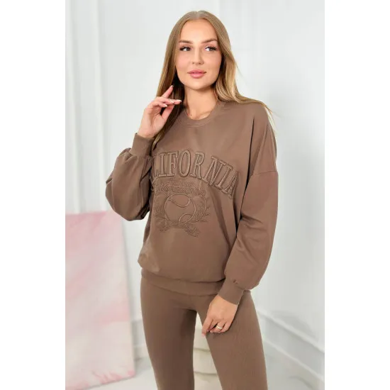 Women's brown set California 9451