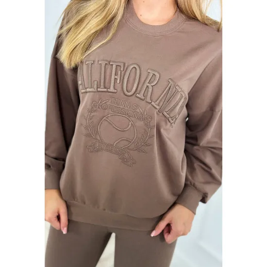 Women's brown set California 9451