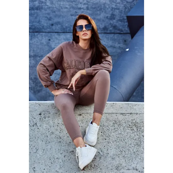 Women's brown set California 9451