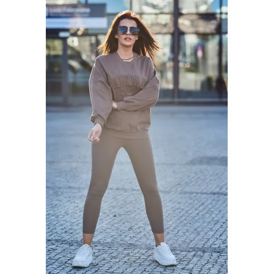 Women's brown set California 9451