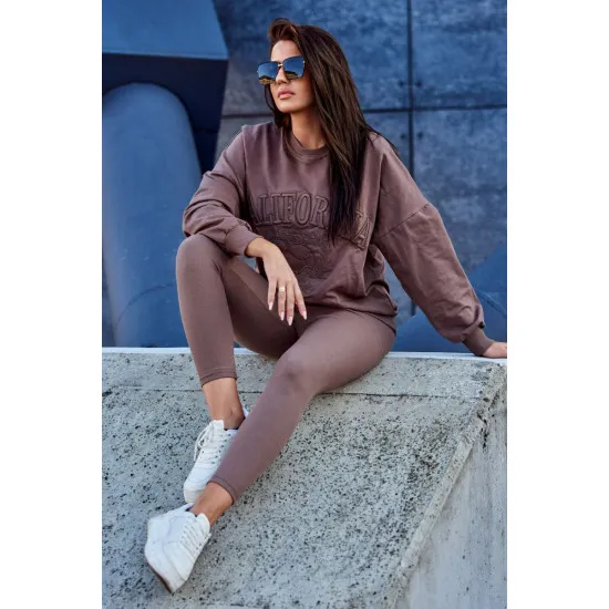 Women's brown set California 9451